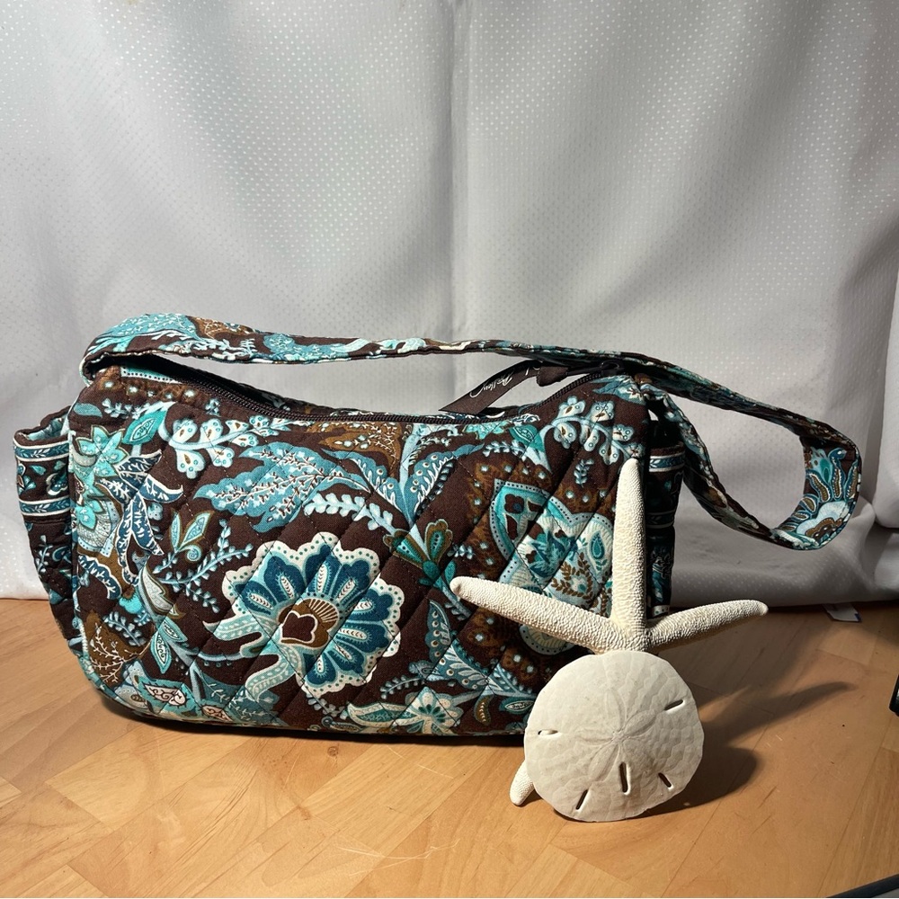 Vera Bradley Java Blue Purse Floral - image 1